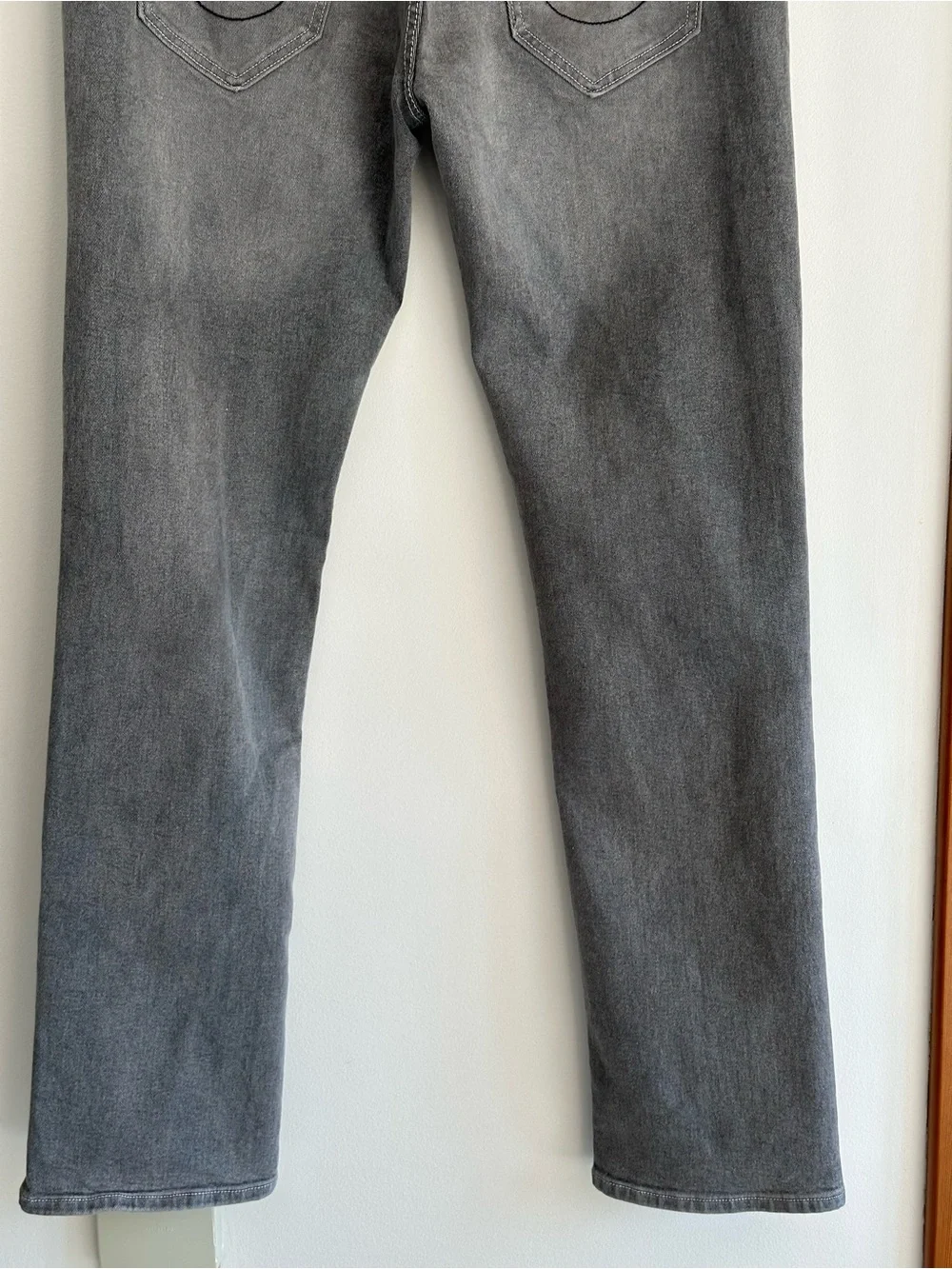 True Religion Ricky Relaxed Straight Gray Jeans Men’s 36